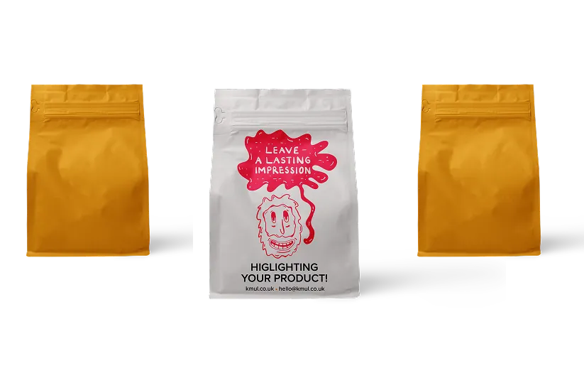KMUL marketing consultancy — branded product packaging and promotional campaign mockups