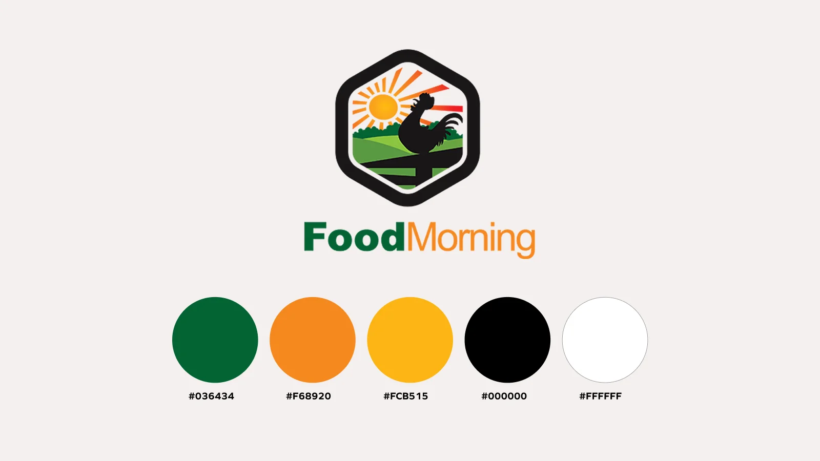 Food Morning — colour palette