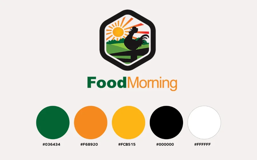 Food Morning — colour palette