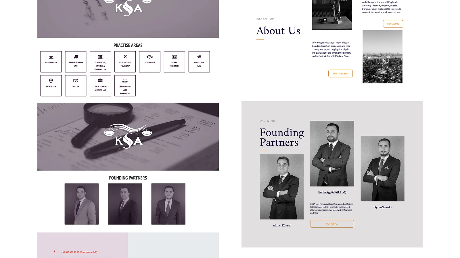 KSSA Law — website design change. before after slice 2