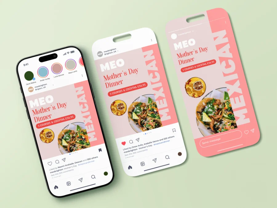 MEO - social media and ads design