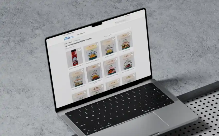 Sanita — e-commerce website setup overview